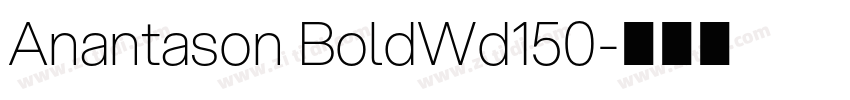 Anantason BoldWd150字体转换